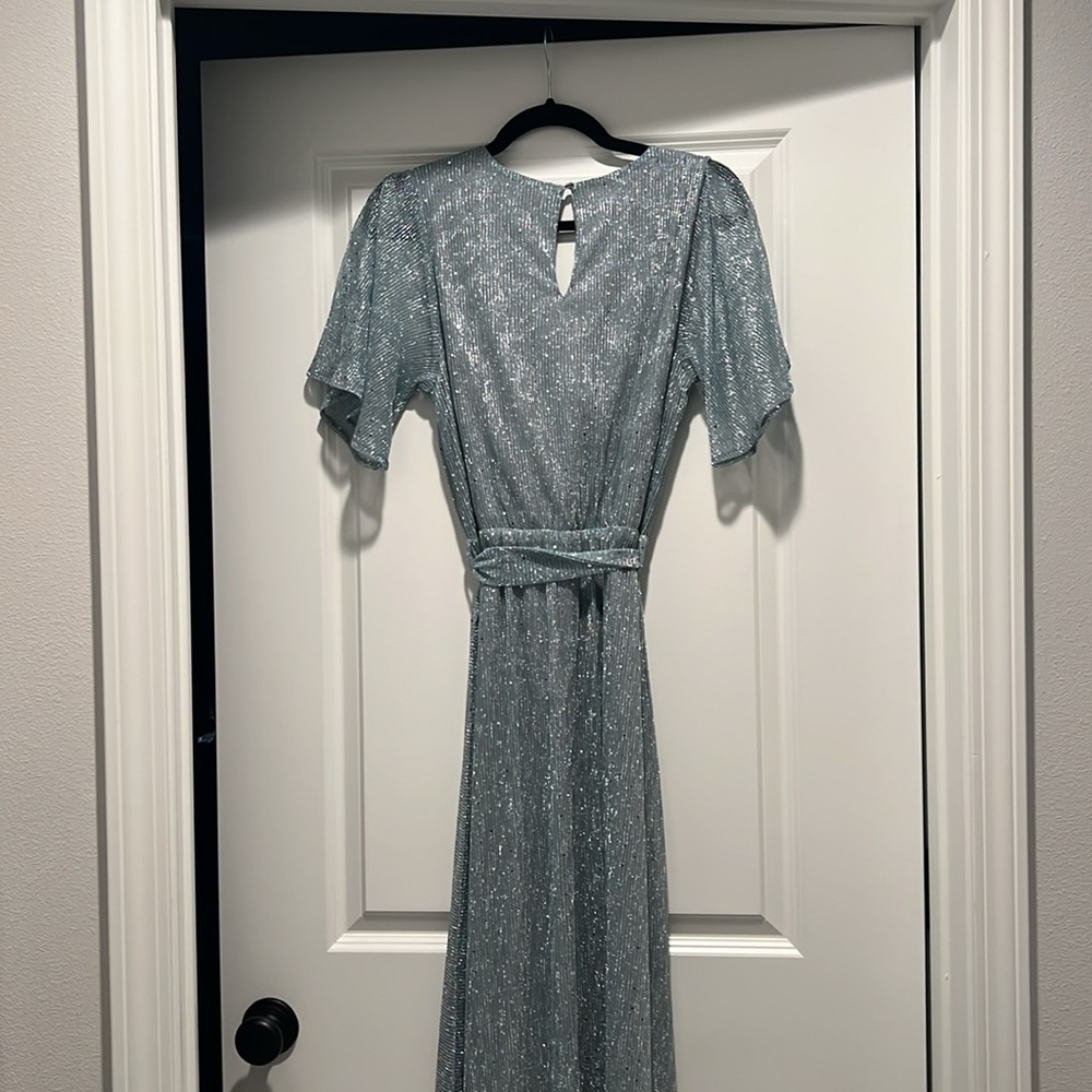 Baltic Born Grace Sparkle Gown | Dusty Blue - Size M - Picture 6 of 8